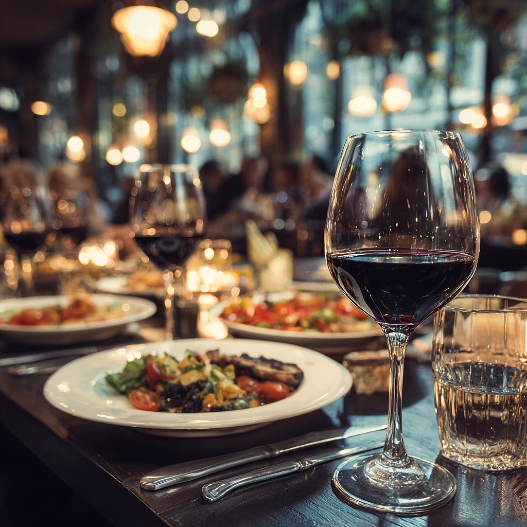 Wine service at KYMA