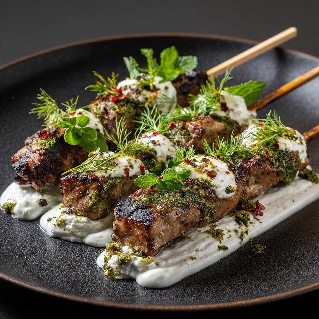 Smoked Lamb Souvlaki