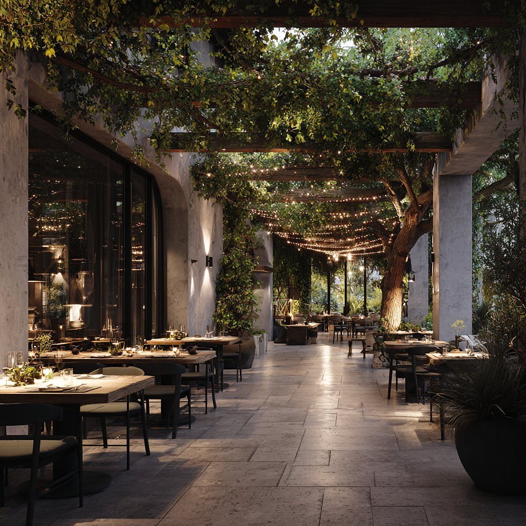 KYMA pergola dining